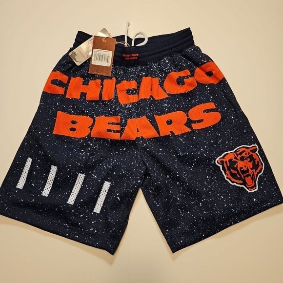 NWT Chicago Bears NFL Mitchell & Ness NFL Jumbotron Submimated Shorts Small New